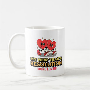Taza De Café La resolución más amor de Año Nuevo