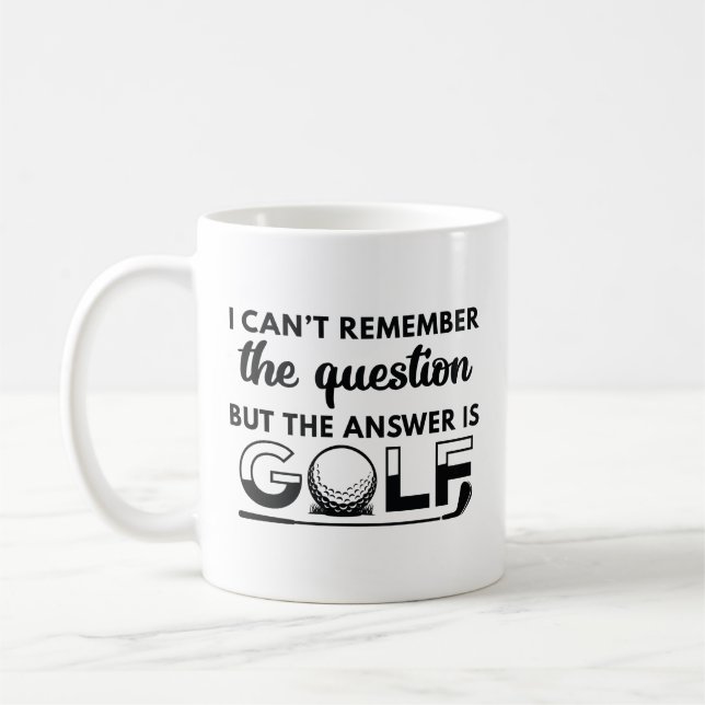 Taza De Café La Respuesta Es Golf (Izquierda)