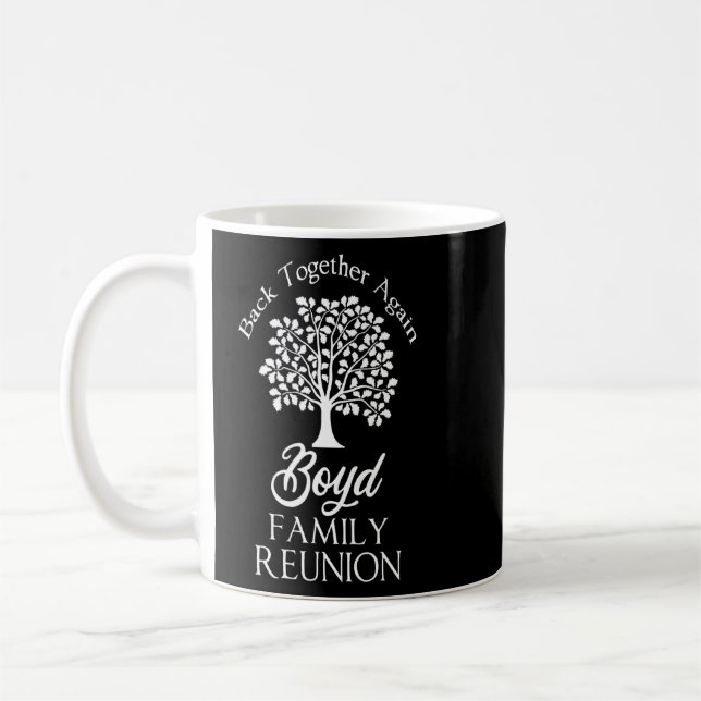 Taza De Café La Reunión De La Familia Boyy De Nuevo Para Todos (Izquierda)