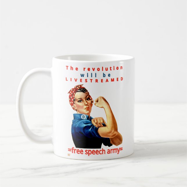 taza de café "LA REVOLUCIÓN..." (Izquierda)