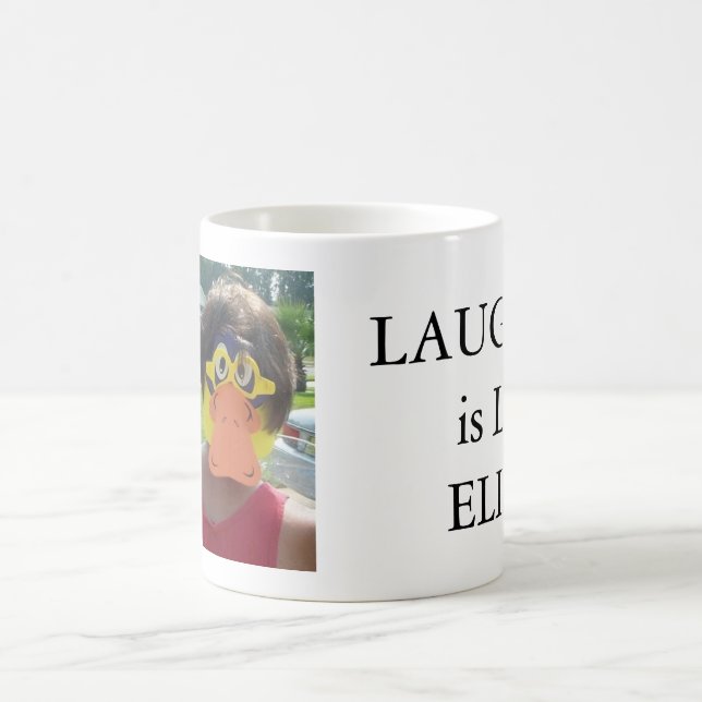 Taza De Café La risa es el elixir de la vida (Centro)