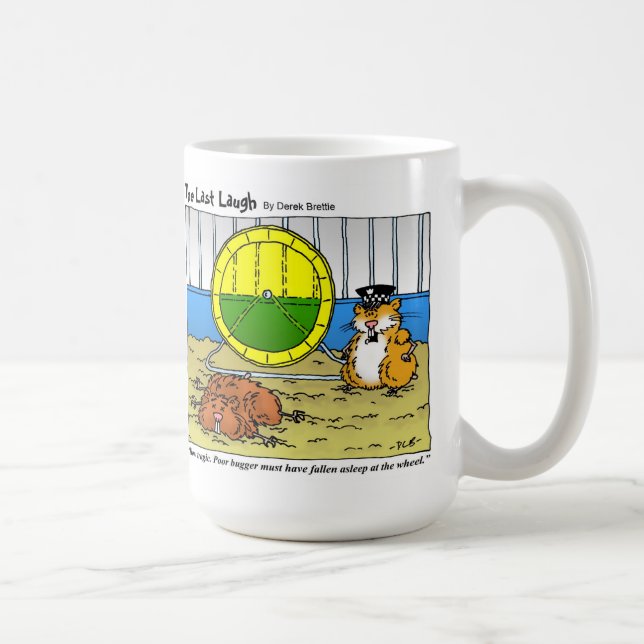 Taza De Café La risa pasada - dormido caido en la rueda (Derecha)