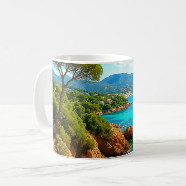 Taza De Café La Riviera Francesa (Anverso izquierdo)