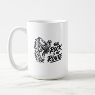 Taza De Café La Roca Es Mi Ruta – Aventura de Escalada en Roca