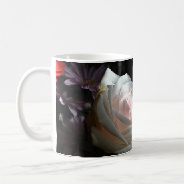 Taza De Café La Rosa Blanca - (Izquierda)