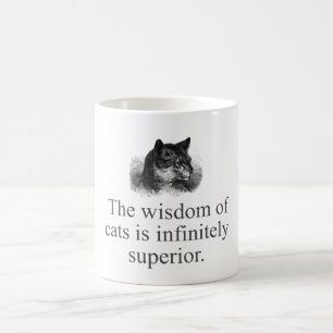 Taza De Café La Sabiduría De Los Gatos