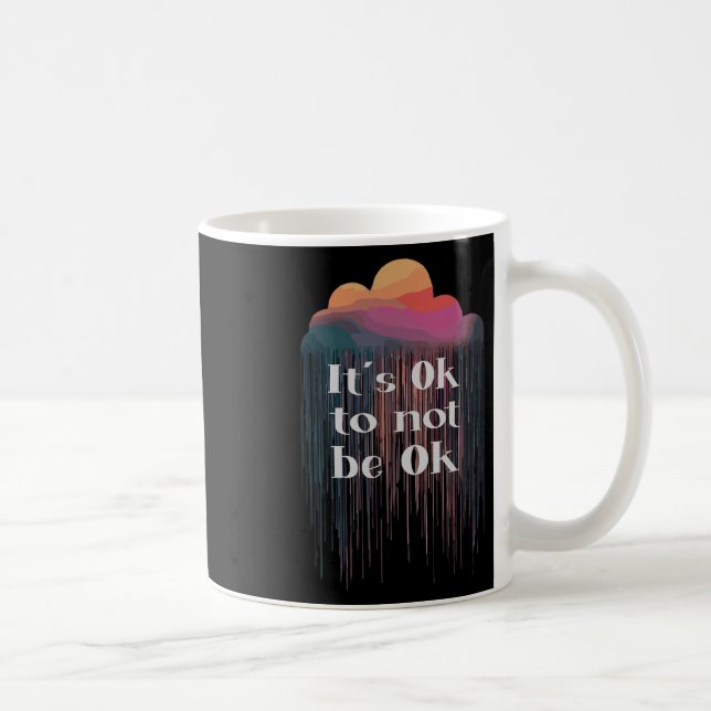 Taza De Café La Salud Mental Termina Con El Estigma Consciente  (Derecha)