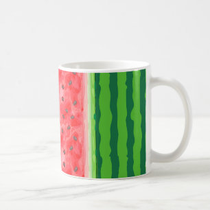 Taza De Café La sandía es fruta fresca del verano