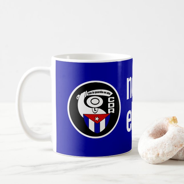 TAZA DE CAFÉ LA SANGRE NOS UNE (Con donut)