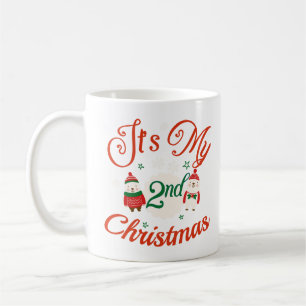 Taza De Café La segunda camiseta del bebé Navidades