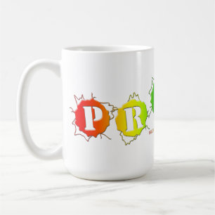 Taza De Café La señal de orgullo de colores arcoíris de Slipper