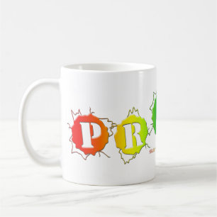Taza De Café La señal de orgullo de colores arcoíris de Slipper