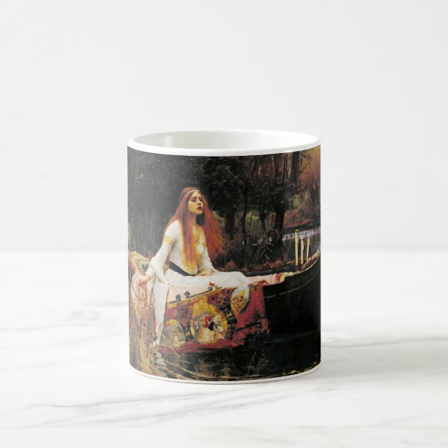 Taza De Café La señora de Shalott de John William Waterhouse (Centro)