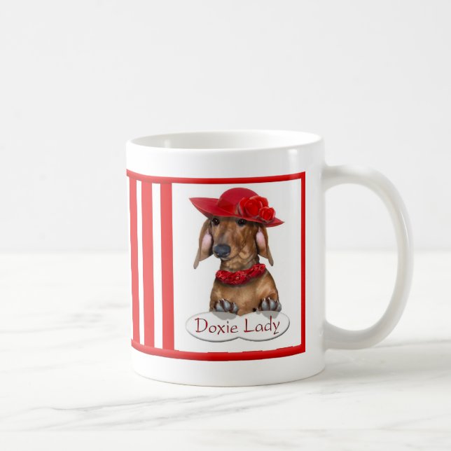 Taza De Café La señora Mug de Doxie (Derecha)