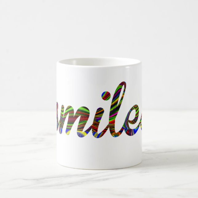 Taza De Café la sensación positiva de las sonrisas diseña la (Centro)