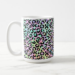 Taza De Café La Serie Leopardo Irisado Diseño 5