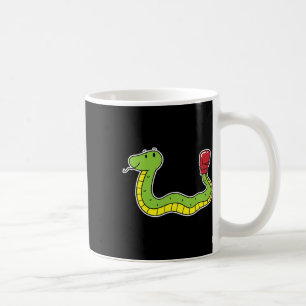 Taza De Café La serpiente hace boxeo