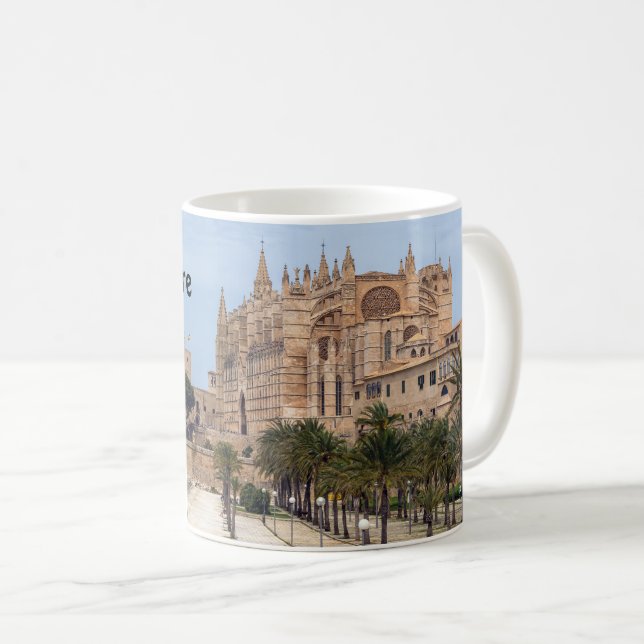 Taza De Café La Seu, la Catedral de Palma de Mallorca - España (Anverso derecho)
