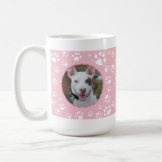 Taza De Café La simpatía del perro en memoria de tus fotos Impr (Izquierda)