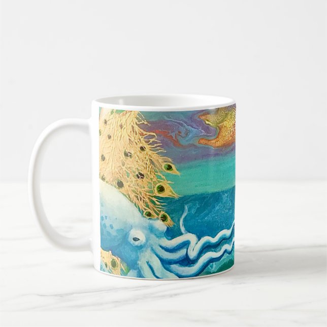 Taza De Café La sirena y el pulpo hacen un trato (Izquierda)