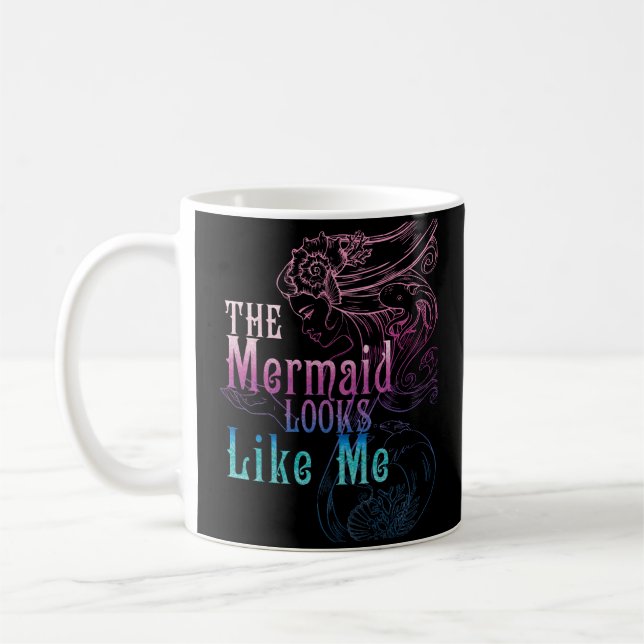 Taza De Café La Sirenita Parece Mi Cita (Izquierda)