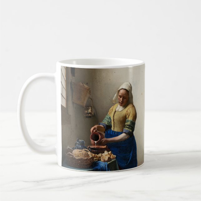 Taza De Café La sirvienta de Johannes Vermeer (Izquierda)