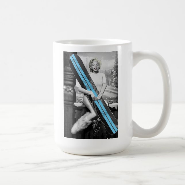Taza De Café La snowboard de Marilyn (Derecha)