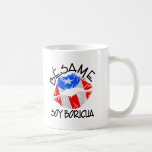 Taza De Café La soja Boricua de Besame me besa que soy