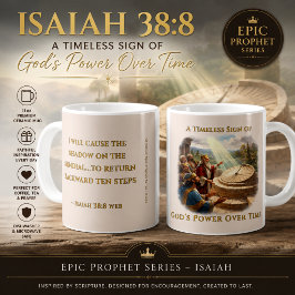 Taza De Café La sombra se mueve hacia atrás – Milagro Bíblico