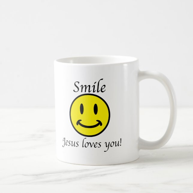 Taza De Café La sonrisa, Jesús le ama (Derecha)