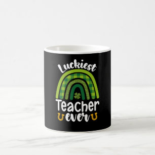 Taza De Café La suerte del maestro siempre la escuela día de Sa