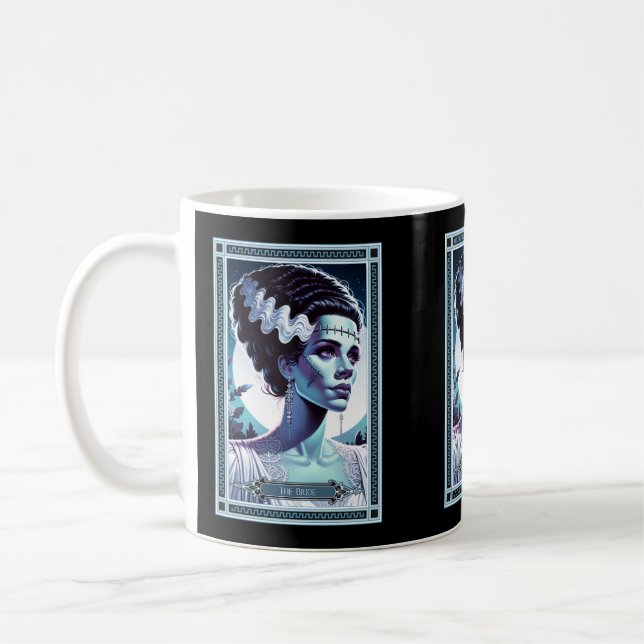 Taza De Café La tarjeta de novia de Frankenstein Tarot (Izquierda)