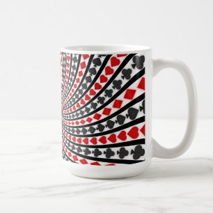 Taza De Café La tarjeta de póquer se ajusta a la espiral: Caf