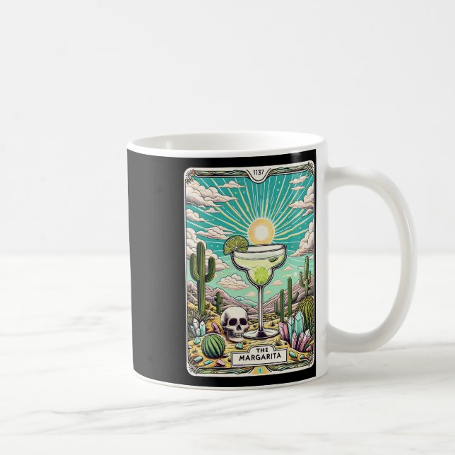 Taza De Café La tarjeta Margarita Tarot Cinco De Mayo Fiesta Ma (Derecha)