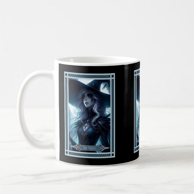 Taza De Café La tarjeta Tarot de brujas (Izquierda)