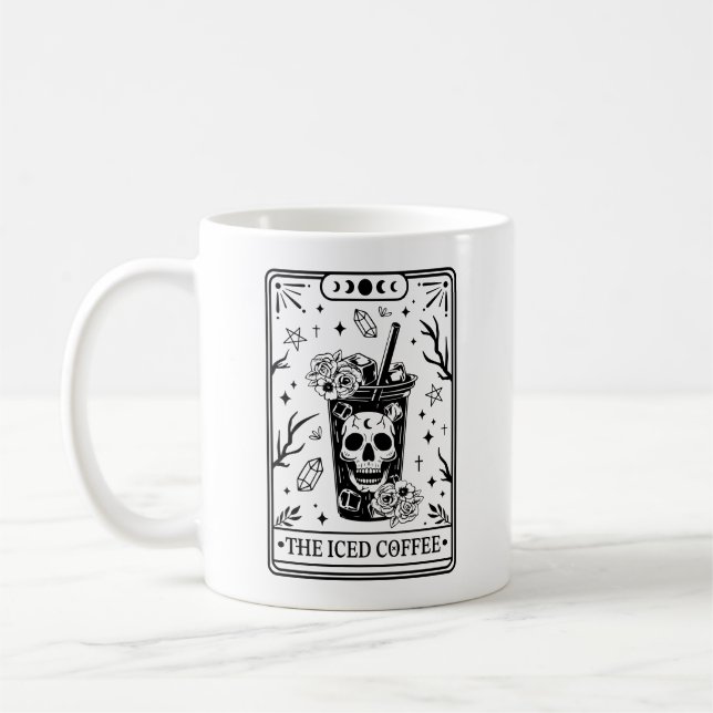 Taza De Café La tarjeta Tarot de café helado (Izquierda)