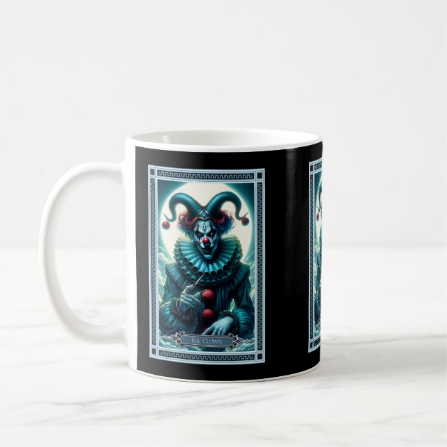 Taza De Café La tarjeta Tarot de payaso (Izquierda)