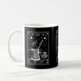 Taza De Café La tarjeta Tarot del café turco de Cezve