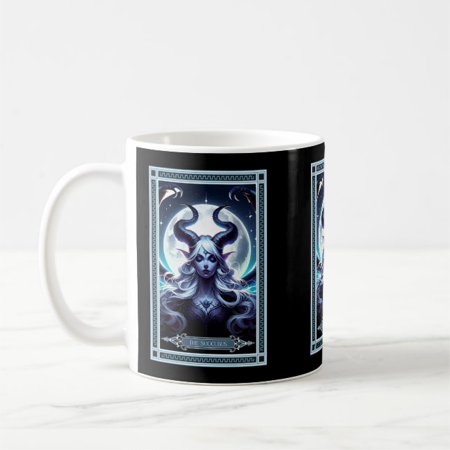 Taza De Café La tarjeta Tarot Succubus (Izquierda)