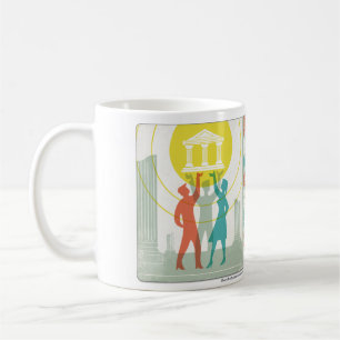 Taza De Café La taza clásica del café con leche del arquetipo