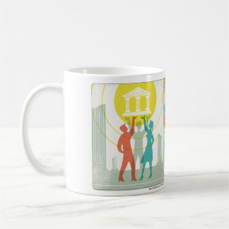 Taza De Café La taza clásica del café con leche del arquetipo