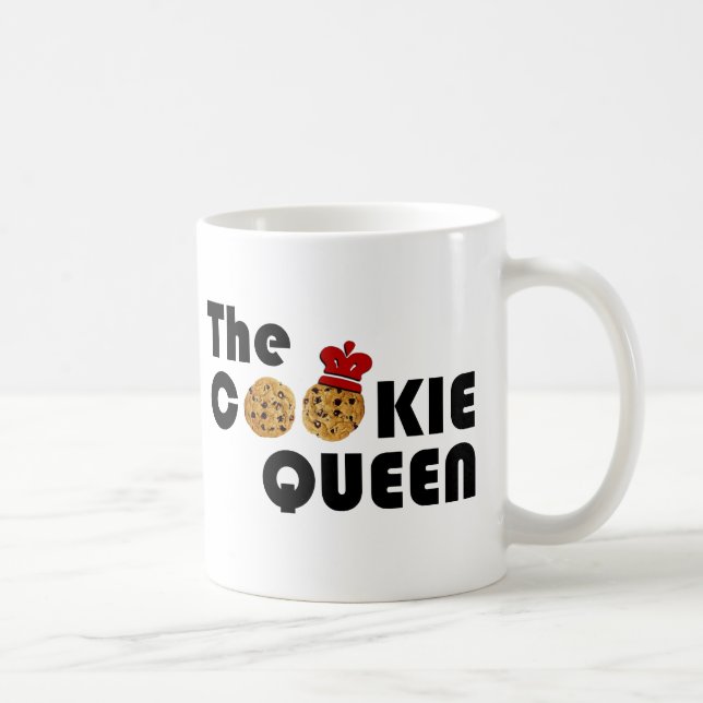 Taza De Café La taza/el vidrio de la reina de la galleta (Derecha)