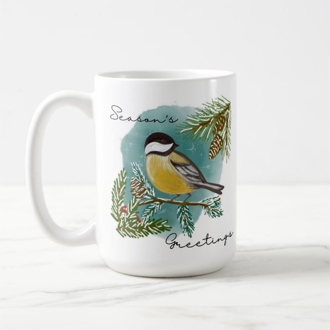 Taza De Café La temporada de pollo saluda el café Mug (Izquierda)