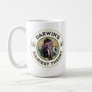 Taza De Café La teoría más peluda de Darwin Mamut lanudo 