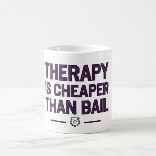 Taza De Café La terapia es más barata que la fianza