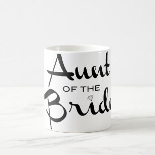 Taza De Café La tía del guión retro de novia