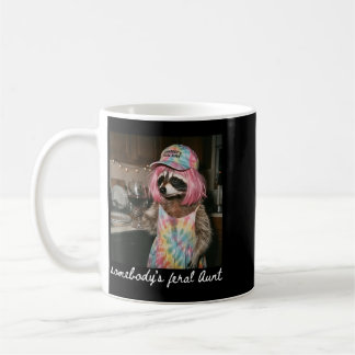 Taza De Café La tía mapache del café sarcástico de alguien