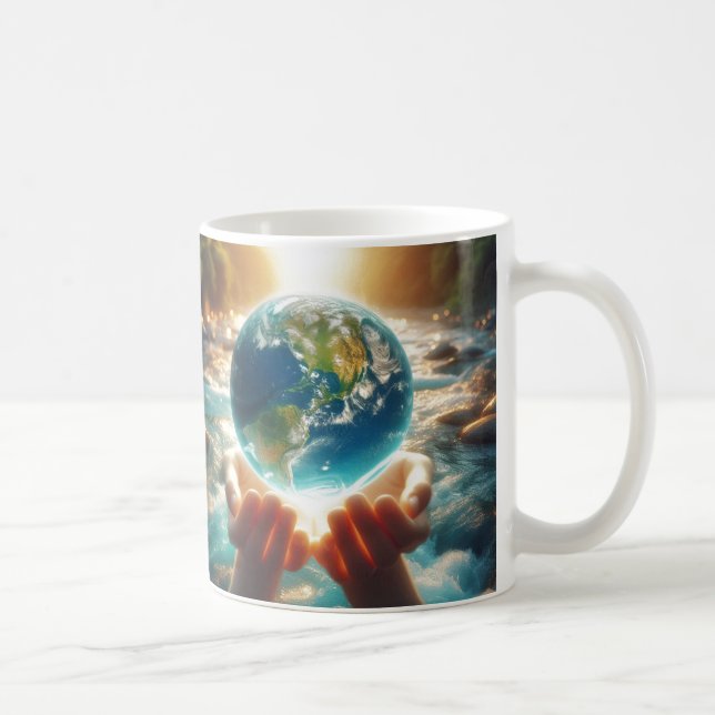 TAZA DE CAFÉ LA TIERRA ESTÁ EN NUESTRO DISEÑO (Derecha)