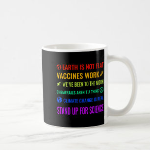 Taza De Café La Tierra No Es Plana Las Vacunas Funcionan Camise