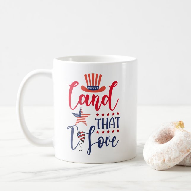 Taza De Café La tierra que amo (Con donut)